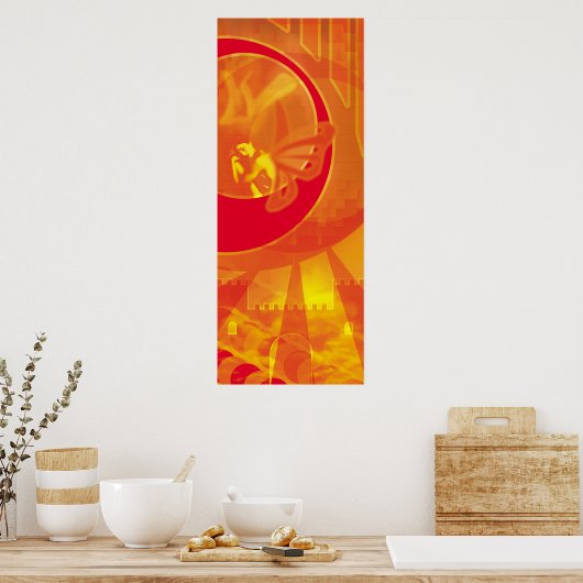 Orange Poster (Küche)