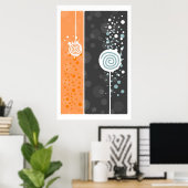 Orange Poster (Heimbüro)