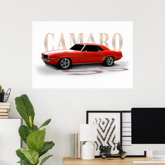 Orange Poster (Heimbüro)