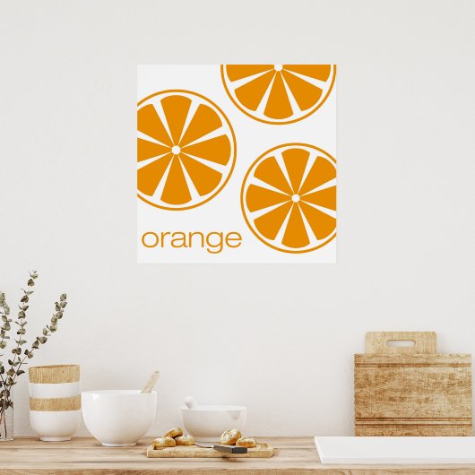 orange poster (Küche)