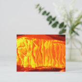 Orange Postkarte (Stehend Vorderseite)