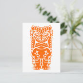 Orange Postkarte (Stehend Vorderseite)