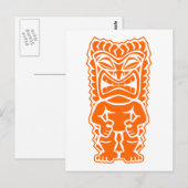 Orange Postkarte (Vorne/Hinten)