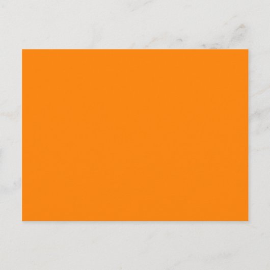 Orange Postkarte (Vorderseite)