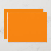 Orange Postkarte (Vorne/Hinten)