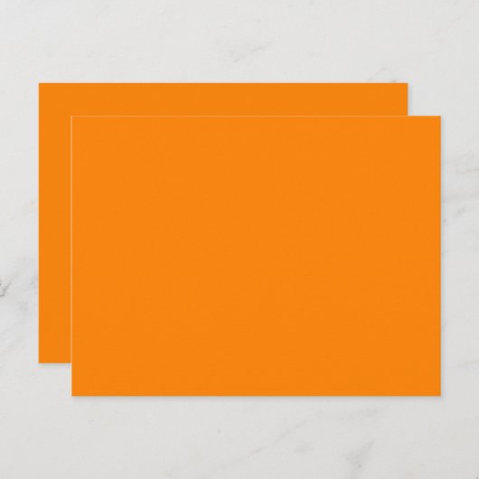 Orange Postkarte (Vorne/Hinten)