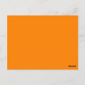 Orange Postkarte (Rückseite)
