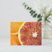 Orange Postkarte (Stehend Vorderseite)