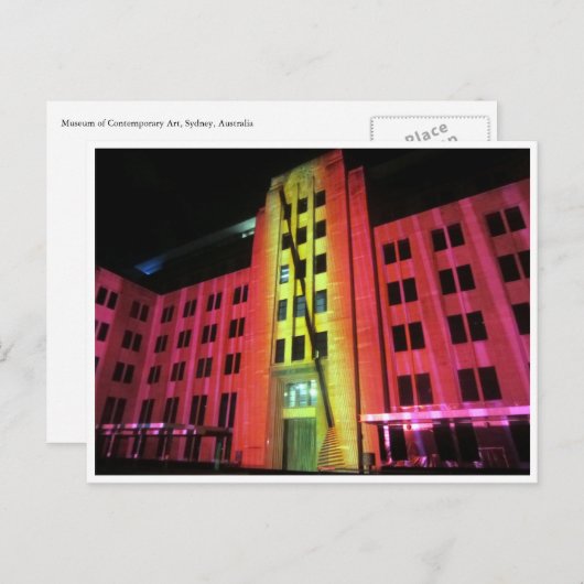 Orange Postkarte (Vorne/Hinten)