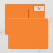 Orange Postkarte (Vorne/Hinten)