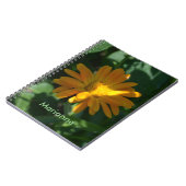 Orange Pot Marigold Blume Personalisiert Notizblock (Linke Seite)