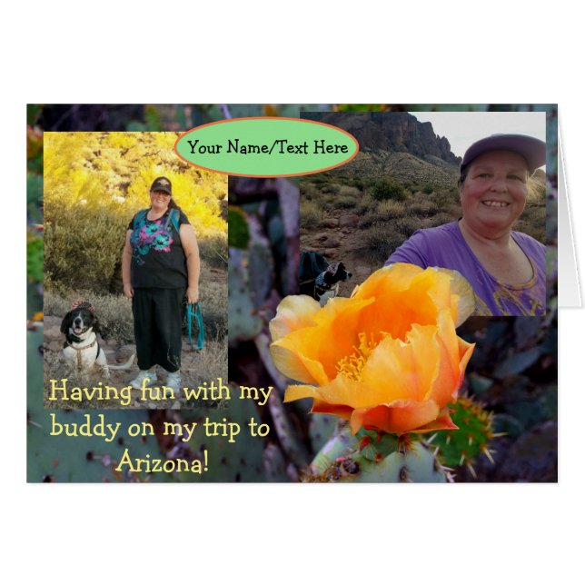Orange Prickly Pear Cactus Blume Arizona (Vorderseite (Horizontal))