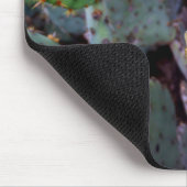 Orange Prickly Pear Cactus Blume Blossom Mousepad (Ecke)