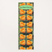 Orange Prickly Pear Opuntia Cactus Blume Design Yogamatte (Vorderseite)