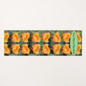 Orange Prickly Pear Opuntia Cactus Blume Design Yogamatte (Vorderseite (Horizontal))
