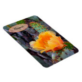Orange Prickly Pear Opuntia Cactus Blume Foto Magnet (Rechte Seite)