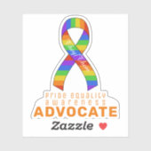 Orange Prior Equality Awareness Vinyl Sticker (Blatt)
