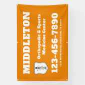 Orange Promotional Business Banner with Logo (Vertikal)
