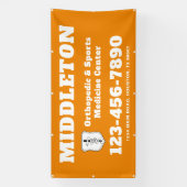 Orange Promotional Business Banner with Logo (Vertikal)