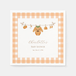 Orange Pumpkin Baby Dusche Napkins Serviette