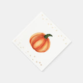 Orange Pumpkin | Babyparty | Polka Dots Serviette (Ecke)