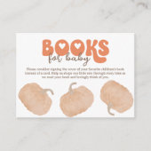 Orange Pumpkin Books for Baby Enclosure Card Begleitkarte (Vorderseite)