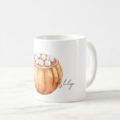 Orange Pumpkin Bowl Soup  Kaffeetasse (VorderseiteRechts)