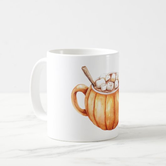 Orange Pumpkin Bowl Soup  Kaffeetasse (Vorderseite Links)