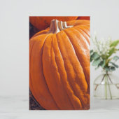 Orange Pumpkin Briefpapier (Stehend Vorderseite)