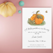 Orange Pumpkin Butterfly Fall Baby Dusche Einladung