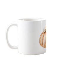 Orange Pumpkin Cream Bow Leaf