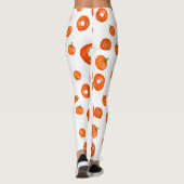 Orange Pumpkin Donuts Grafische Leggings (Rückseite)