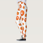 Orange Pumpkin Donuts Grafische Leggings (Links)