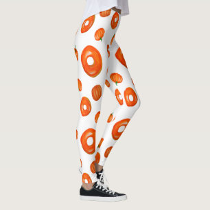 Orange Pumpkin Donuts Grafische Leggings
