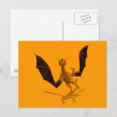 Orange Pumpkin Dragon Postkarte (Vorne/Hinten)