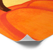 Orange Pumpkin Erntedank Dinner Party Printable Poster (Ecke)
