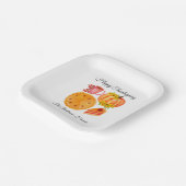 Orange Pumpkin Erntedank Spice Latte Pappteller (Gewinkelt)