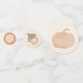 Orange Pumpkin Fall Babydusche Confetti Konfetti (Vorderseiten)