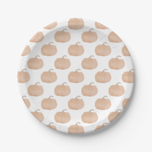 Orange Pumpkin Fall Babydusche Teller
