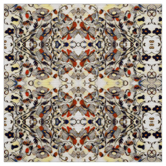 Orange Pumpkin Floral Stoff
