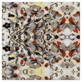 Orange Pumpkin Floral Stoff (Nahaufnahme)