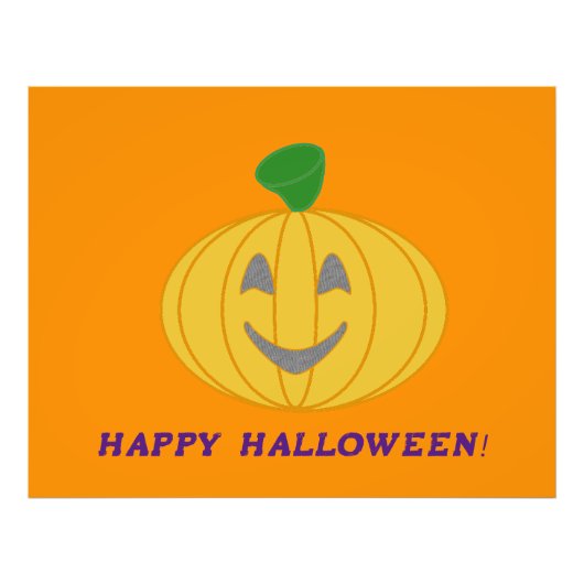 Orange Pumpkin Fotodruck (Vorne)