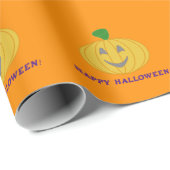 Orange Pumpkin Geschenkpapier (Rolleneckpunkt)