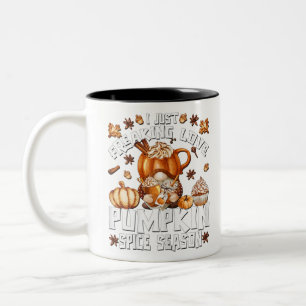 Orange Pumpkin Gewürzkaffee Sonniger Herbst Thanks Zweifarbige Tasse