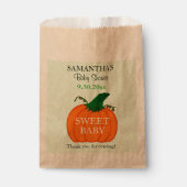 Orange Pumpkin Green Baby Duwer Favoriten Geschenktütchen (Vorderseite)