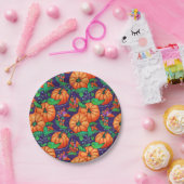 Orange Pumpkin Halloween Pappteller (Party)