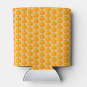 Orange Pumpkin Halloween Pattern Dosenkühler (Rückseite)