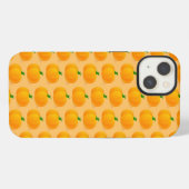 Orange Pumpkin Halloween Pattern iPhone Hülle (Rückseite (Horizontal))