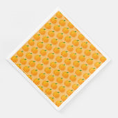 Orange Pumpkin Halloween Pattern Serviette (Ecke)
