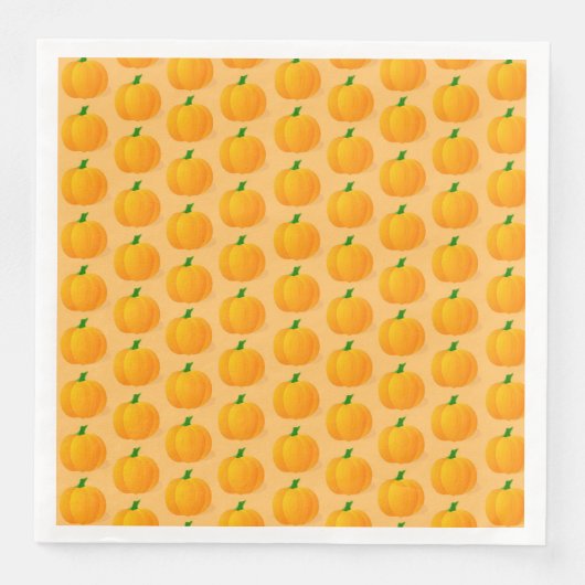 Orange Pumpkin Halloween Pattern Serviette (Vorderseite)